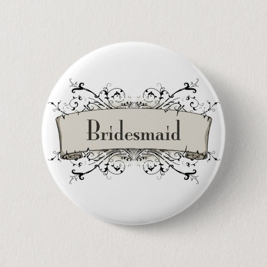 Badge Rond 5 Cm *Bridesmaid (Devant)