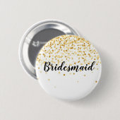 Badge Rond 5 Cm Bridesmaid (Devant & derrière)