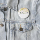 Badge Rond 5 Cm Bridesmaid (En situation)