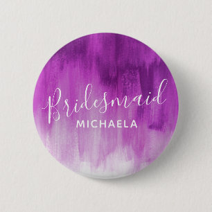 Badge Rond 5 Cm Bridesmaid mauve mauve abstrait art mariage pin
