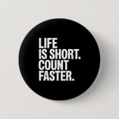 Badge Rond 5 Cm Bridge Player Funny Contract Bridge  (Devant)