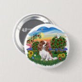 Badge Rond 5 Cm Bright Country - Cavalier - BL2 (Devant & derrière)