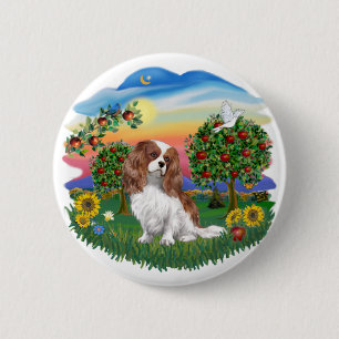 Badge Rond 5 Cm Bright Country - Cavalier - BL2