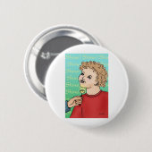 Badge Rond 5 Cm Brille ! (Devant & derrière)