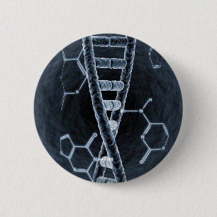 Badge Rond 5 Cm Brin d'ADN