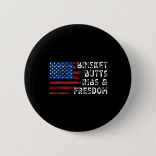 Badge Rond 5 Cm Brisket Buttes Ribs Et Freedom Steak Cuisine Boeuf