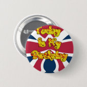 Badge Rond 5 Cm British Birday Gifts Art Print (Devant & derrière)