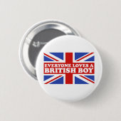 Badge Rond 5 Cm British Boy (Devant & derrière)