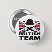 BADGE ROND 5 CM BRITISH TEAM 2 (Devant & derrière)
