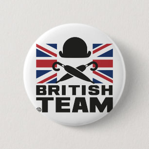 BADGE ROND 5 CM BRITISH TEAM 2