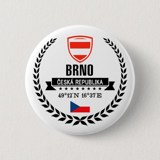 Badge Rond 5 Cm Brno (Devant)