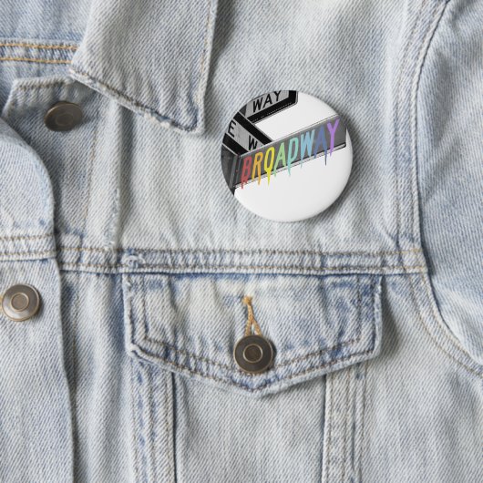 Badge Rond 5 Cm Broadway (En situation)