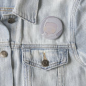 Badge Rond 5 Cm Broche bleue (En situation)