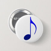 Badge Rond 5 Cm Broche (Botton) Colcheia Azul (Devant & derrière)