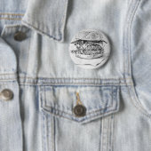 Badge Rond 5 Cm Broche Burger (En situation)