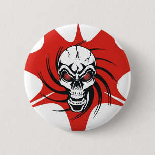 Badge Rond 5 Cm broche-caveira