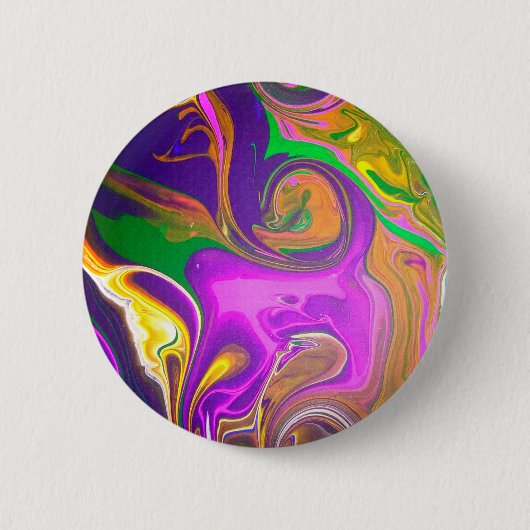 Badge Rond 5 Cm Broche de conception Abstraite "Singe pourpre"/ (Devant)