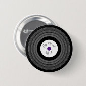 Badge Rond 5 Cm Broche de conception d'enregistrement (Devant & derrière)