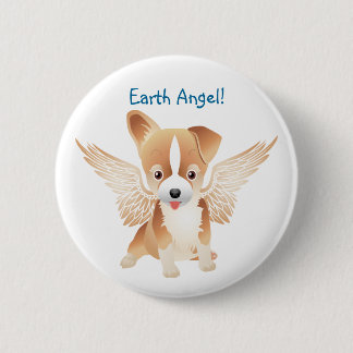 Badge Rond 5 Cm Broche de Pin de cadeau de chien d'ange de Jack