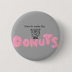 Badge Rond 5 Cm Broche de thème Donuts