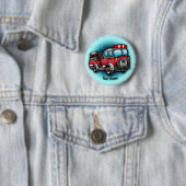 Badge Rond 5 Cm Broche du camion à petite eau (En situation)