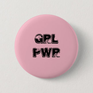 BADGE ROND 5 CM BROCHE GRL PWR