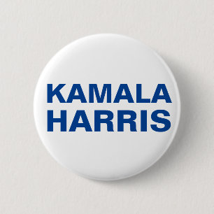 Badge Rond 5 Cm Broche Kamala Harris (PERSONNALISABLE)