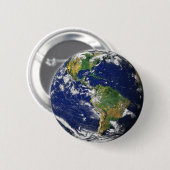 Badge Rond 5 Cm Broche Planète Terre (Devant & derrière)
