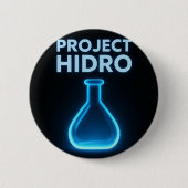 Badge Rond 5 Cm Broche Project Hidro (Devant)