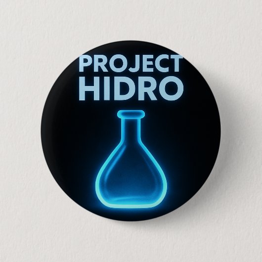Badge Rond 5 Cm Broche Project Hidro (Devant)