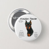 Badge Rond 5 Cm Brochure miniature (noir/rouille) (Devant & derrière)