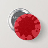 Badge Rond 5 Cm Brochure personnalisée "Paint Splash" rouge tomate (Devant & derrière)