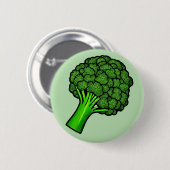 Badge Rond 5 Cm Brocoli (Devant & derrière)