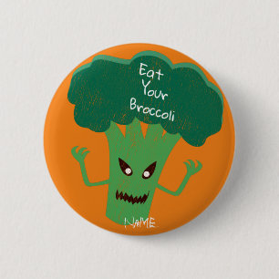 Badge Rond 5 Cm Brocoli Thunder_Cove