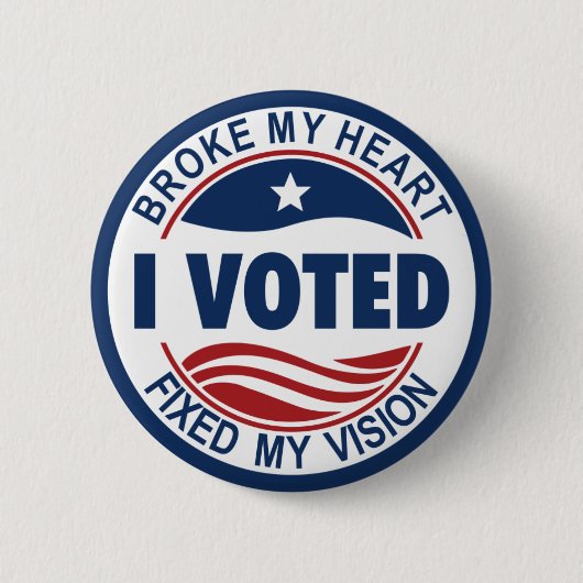 BADGE ROND 5 CM BROKE MON COEUR FIXE MA VISION (Devant)