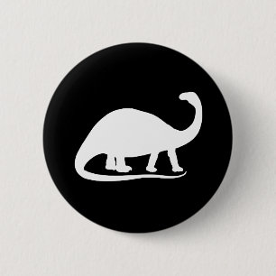 Badge Rond 5 Cm Brontosaurus