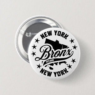 Badge Rond 5 Cm Bronx, New York