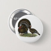 Badge Rond 5 Cm Bronze standard de Turkey (Devant & derrière)
