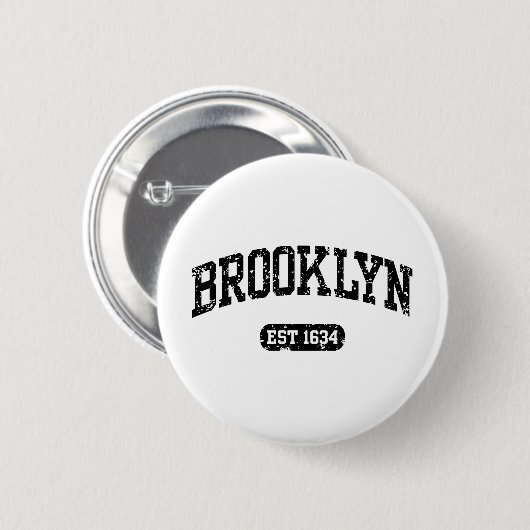 Badge Rond 5 Cm Brooklyn (Devant & derrière)