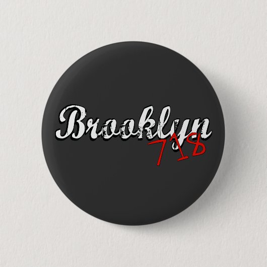 Badge Rond 5 Cm Brooklyn 718 (Devant)