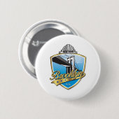 Badge Rond 5 Cm Brooklyn Design Gold (Devant & derrière)