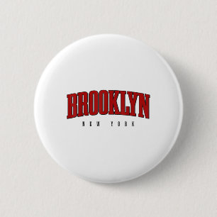 Badge Rond 5 Cm Brooklyn New York City Pride Nyc Ny Retro Sports S