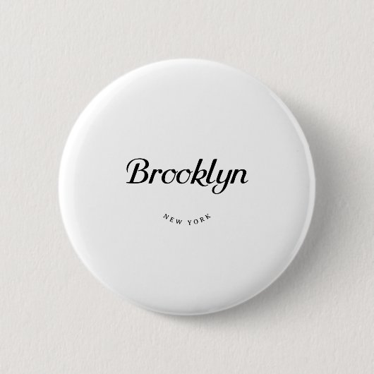 Badge Rond 5 Cm Brooklyn NY (Devant)