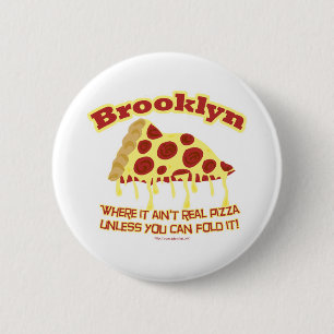 Badge Rond 5 Cm Brooklyn Pizza
