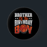 Badge Rond 5 Cm Brother Bysketbyll Birthday Boy Family Byller B-da<br><div class="desc">Brother Bysketbyll Anniversaire Garçon Famille Byller B-day Party</div>