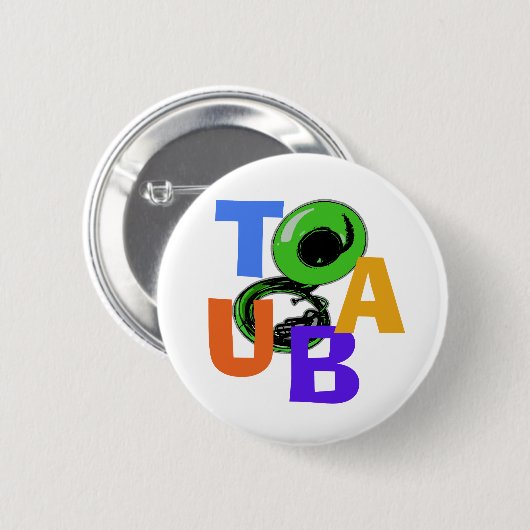 Badge Rond 5 Cm Brouillon TUBA (Devant & derrière)