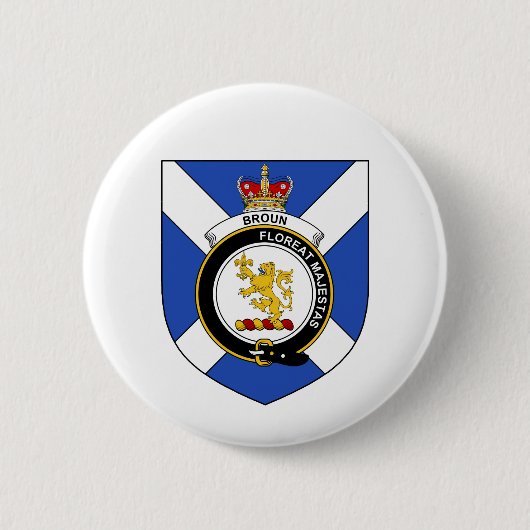 Badge Rond 5 Cm Broun (brun) (Devant)
