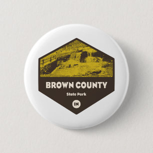 Badge Rond 5 Cm Brown County State Park Indiana