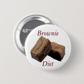 Badge Rond 5 Cm Brownie Diet (Devant & derrière)