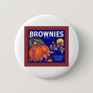 Badge Rond 5 Cm Brownies Marque California Oranges